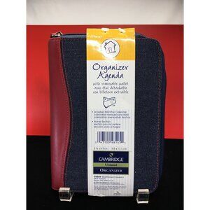 Cambridge Organizer Agenda w/ Removable Wallet Undated Monthly Calendar NEW